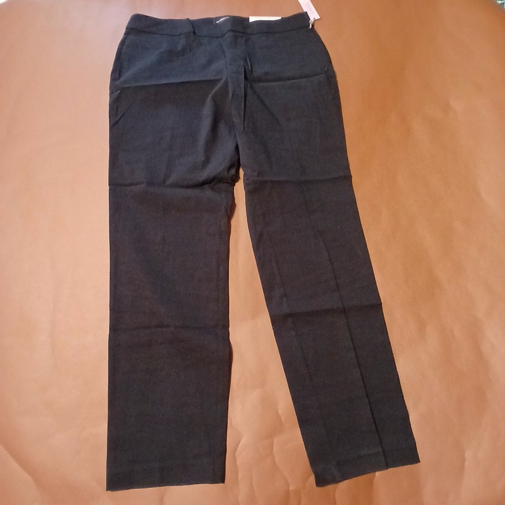 Liz Claiborne Women 18 T Secretly Slender Trouser Pant Tummy Slimming Black